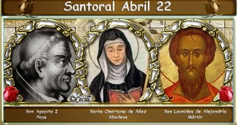 22 de abril santoral